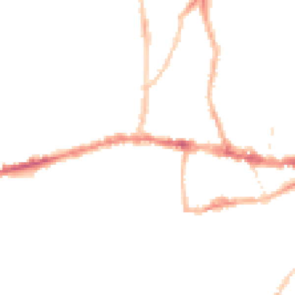 Night-time road noise heatmap for BS15 1AJ