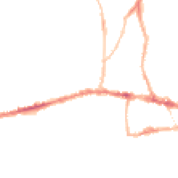 Night-time road noise heatmap for BS15 1AP