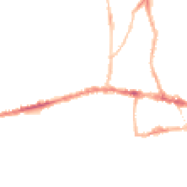 Night-time road noise heatmap for BS15 1AS
