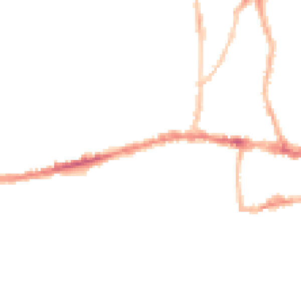 Night-time road noise heatmap for BS15 1AT