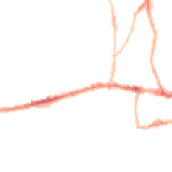 Night-time road noise heatmap for BS15 1AX