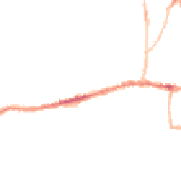 Night-time road noise heatmap for BS15 1AZ