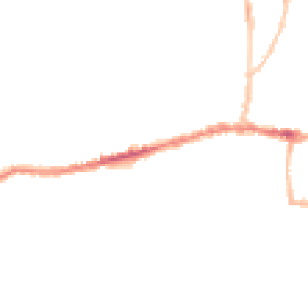 Night-time road noise heatmap for BS15 1BA