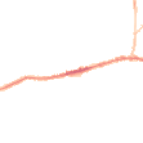 Night-time road noise heatmap for BS15 1BG