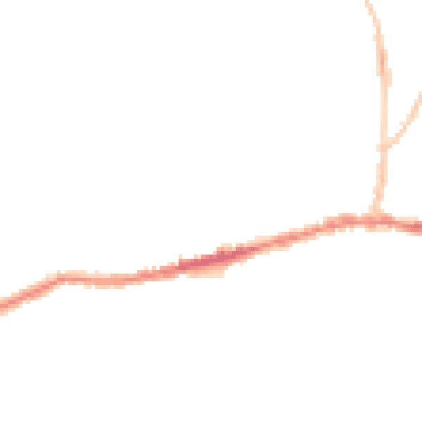 Night-time road noise heatmap for BS15 1DE
