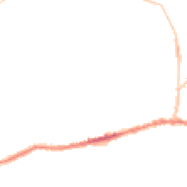 Night-time road noise heatmap for BS15 1DG