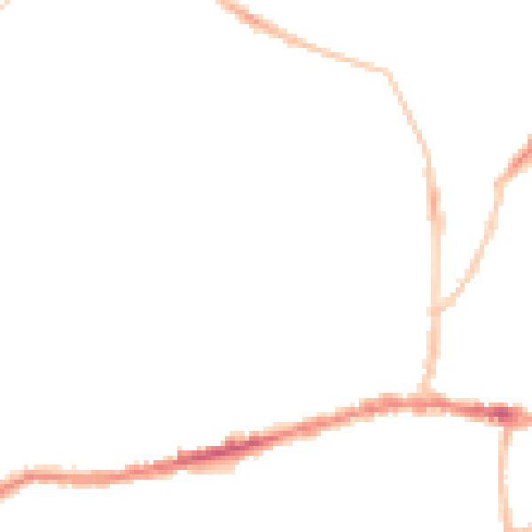 Night-time road noise heatmap for BS15 1HH