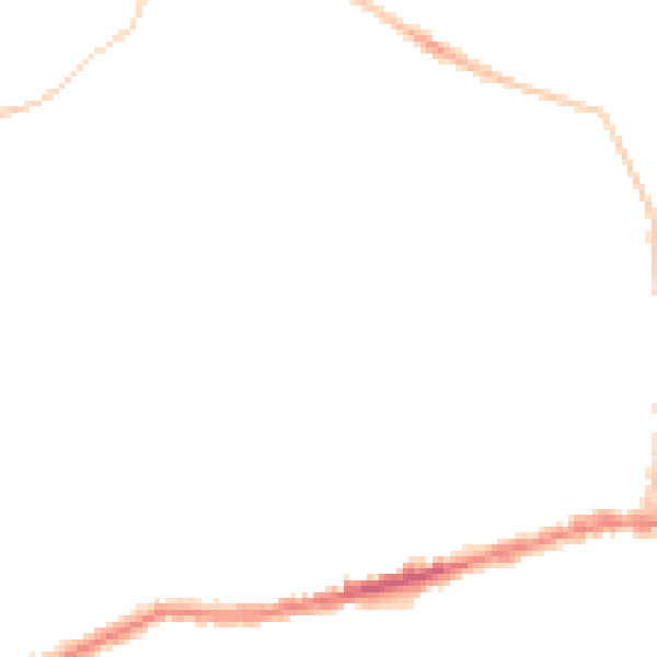Night-time road noise heatmap for BS15 1PD