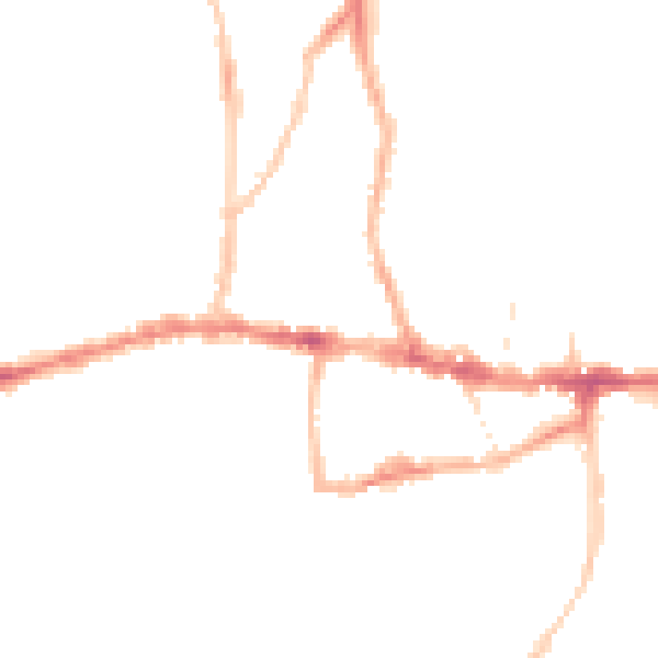 Night-time road noise heatmap for BS15 1RY