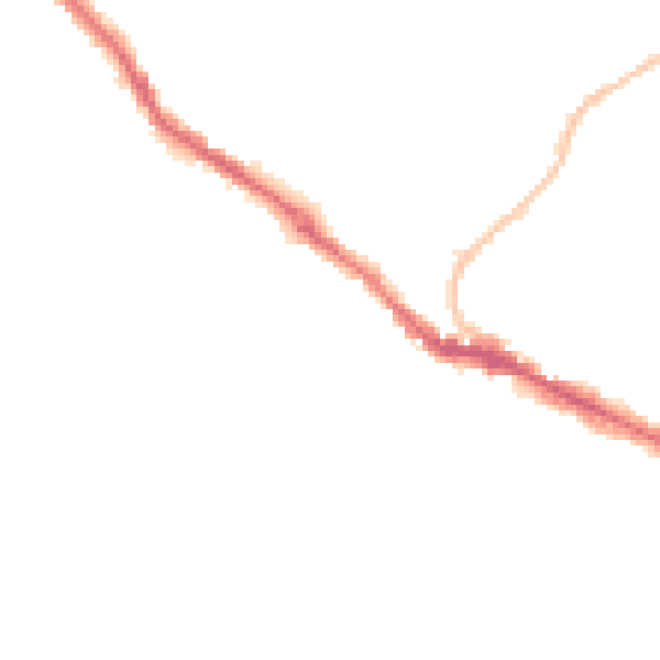 Night-time road noise heatmap for BS15 3DX