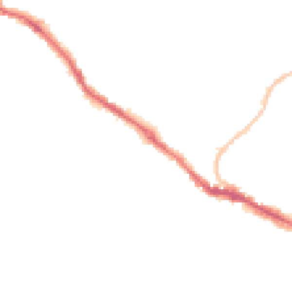 Night-time road noise heatmap for BS15 3EF