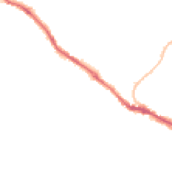 Night-time road noise heatmap for BS15 3EG