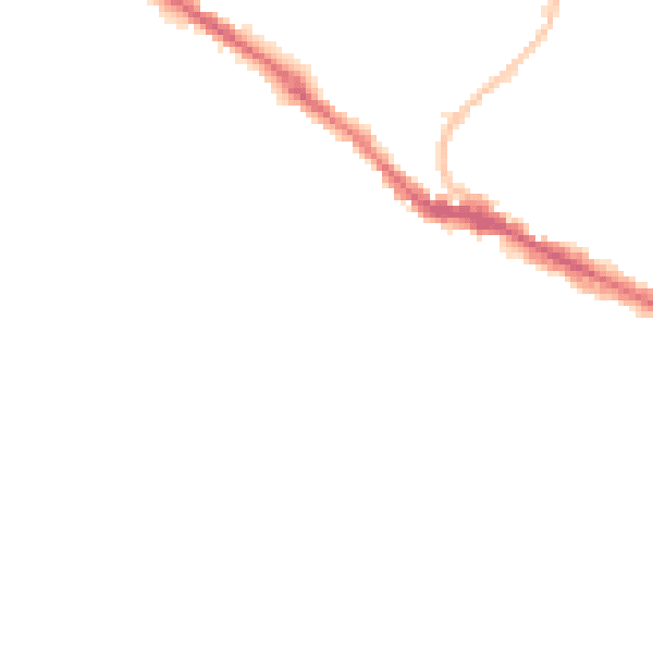 Night-time road noise heatmap for BS15 3ER