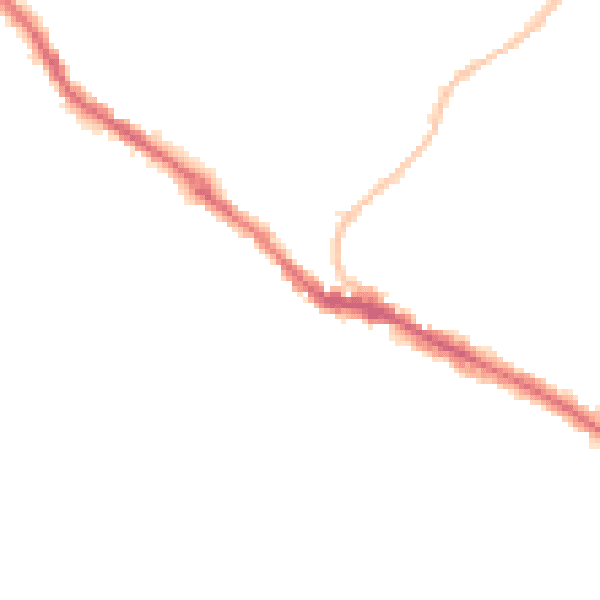 Night-time road noise heatmap for BS15 3ET