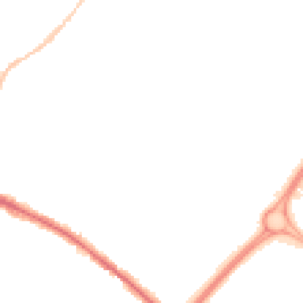 Night-time road noise heatmap for BS15 3FW