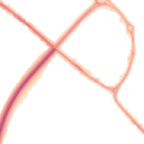 Night-time road noise heatmap for BS15 3GG