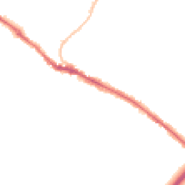 Night-time road noise heatmap for BS15 3HB