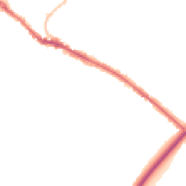 Night-time road noise heatmap for BS15 3PG