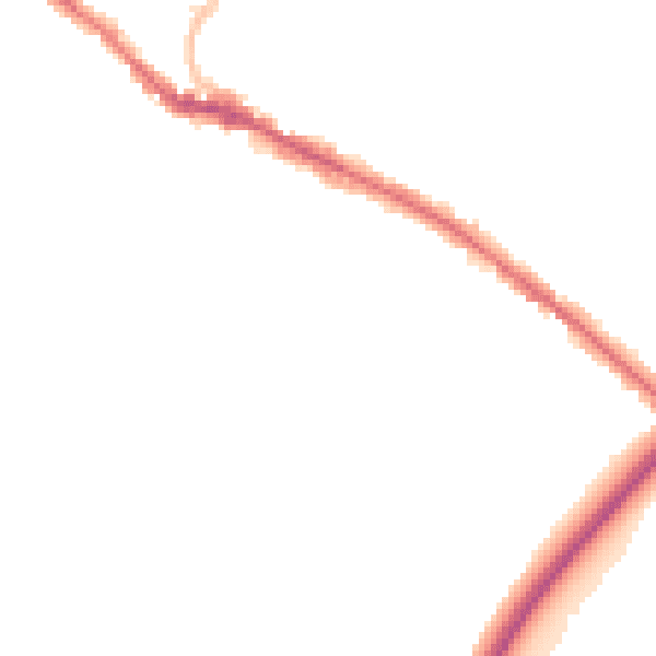 Night-time road noise heatmap for BS15 3PL