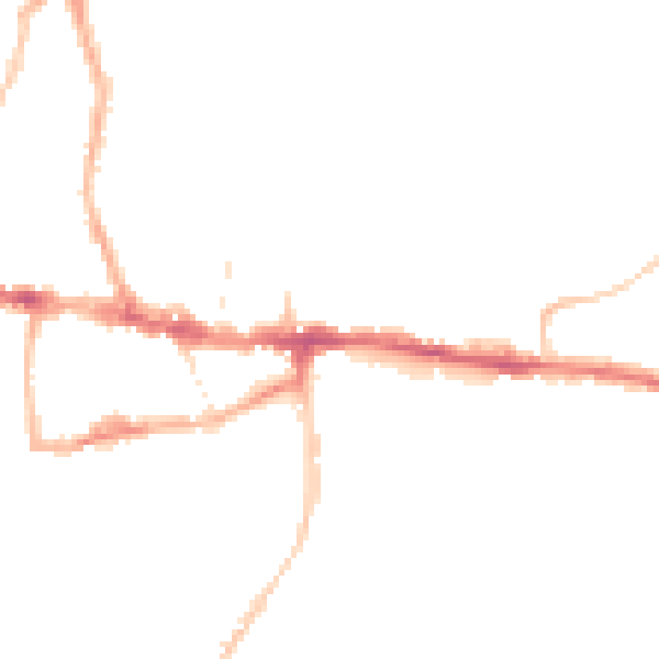 Night-time road noise heatmap for BS15 4AA