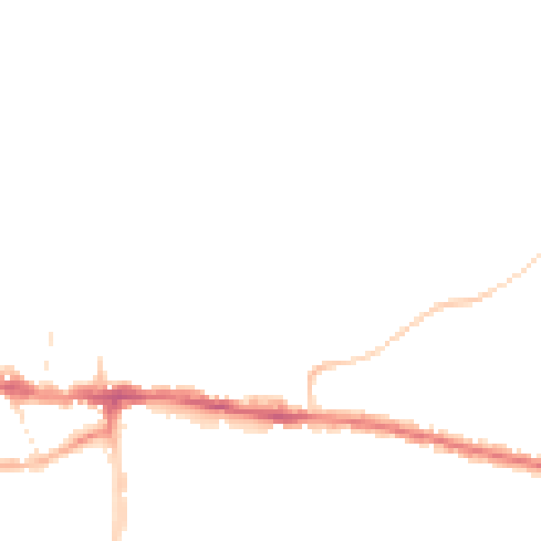 Night-time road noise heatmap for BS15 4BA