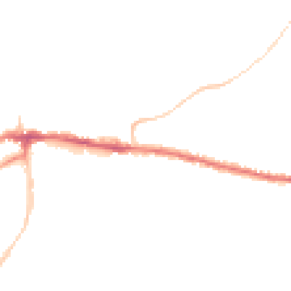 Night-time road noise heatmap for BS15 4BU
