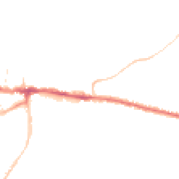 Night-time road noise heatmap for BS15 4DA