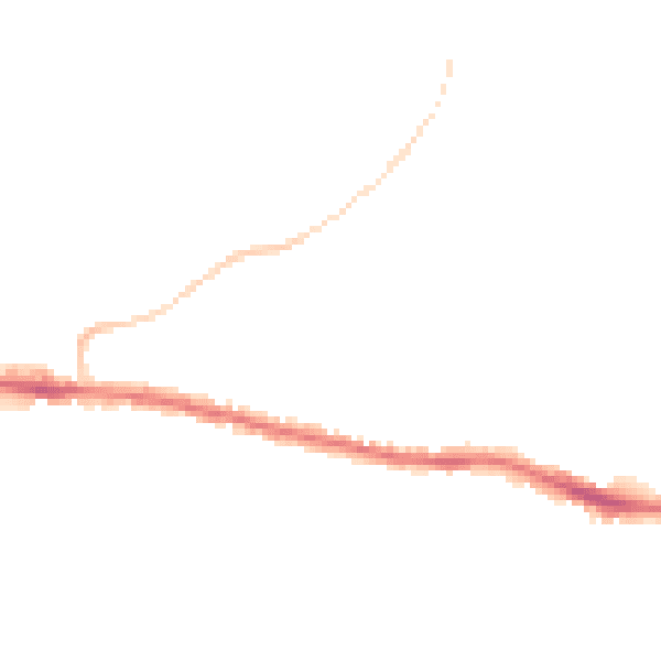 Night-time road noise heatmap for BS15 4JA