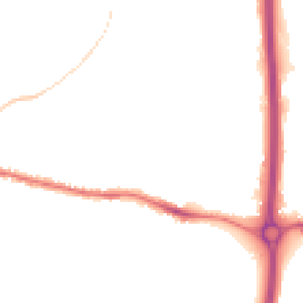 Night-time road noise heatmap for BS15 4JJ
