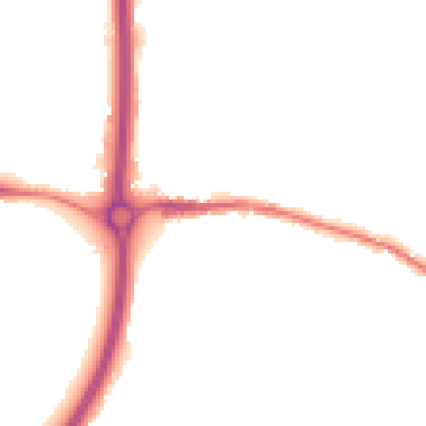 Night-time road noise heatmap for BS15 4ND