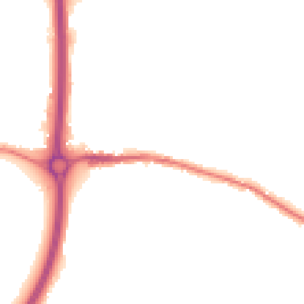 Night-time road noise heatmap for BS15 4NE