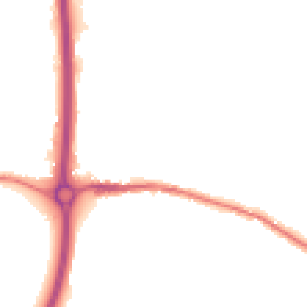 Night-time road noise heatmap for BS15 4NG