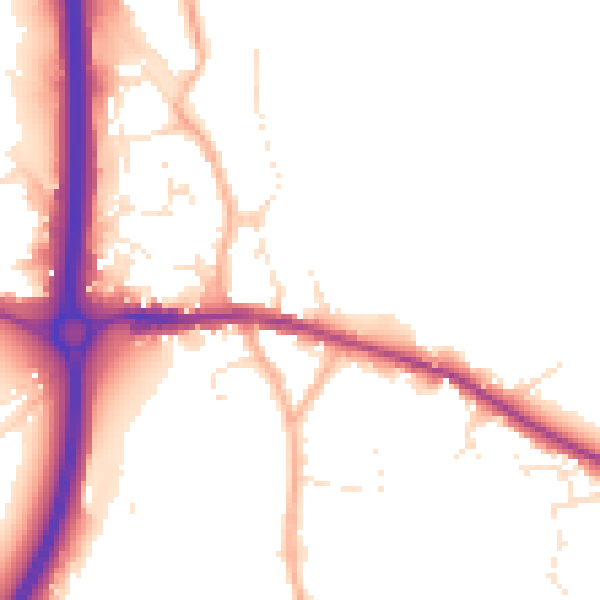 Daytime road noise heatmap for BS15 4NH