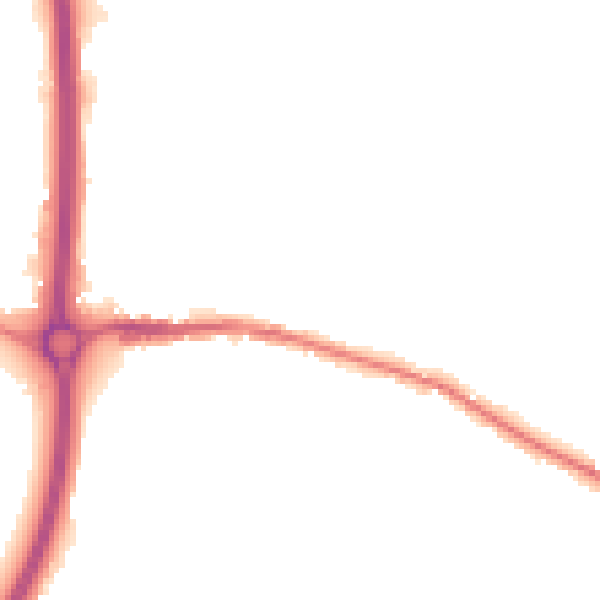 Night-time road noise heatmap for BS15 4NJ