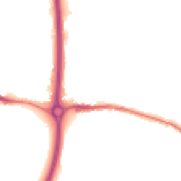 Night-time road noise heatmap for BS15 4NT