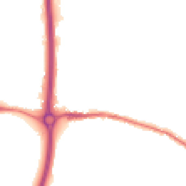 Night-time road noise heatmap for BS15 4NU