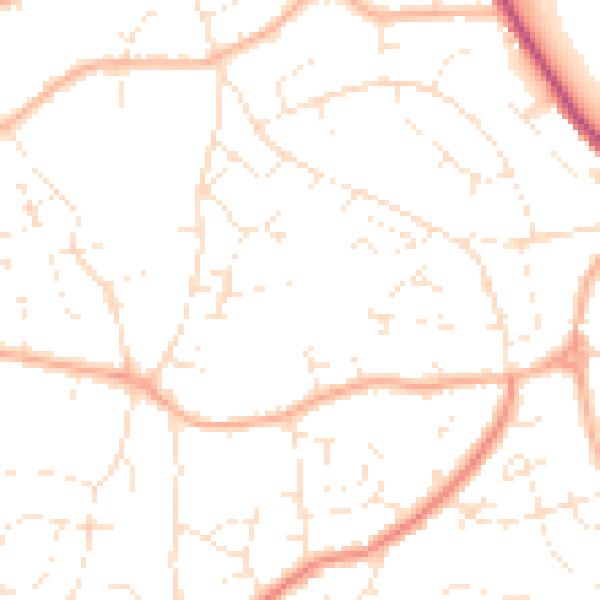 Daytime road noise heatmap for BS15 4QD