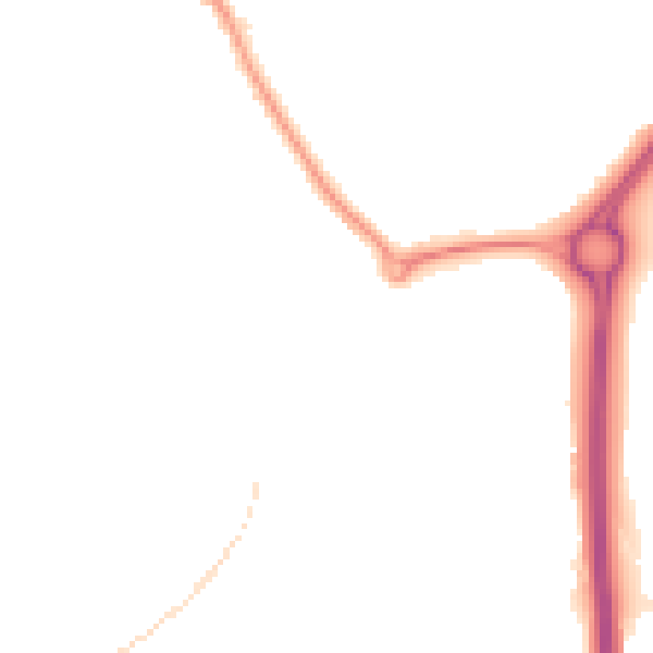 Night-time road noise heatmap for BS15 4SU