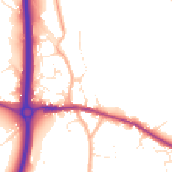 Daytime road noise heatmap for BS15 4WE