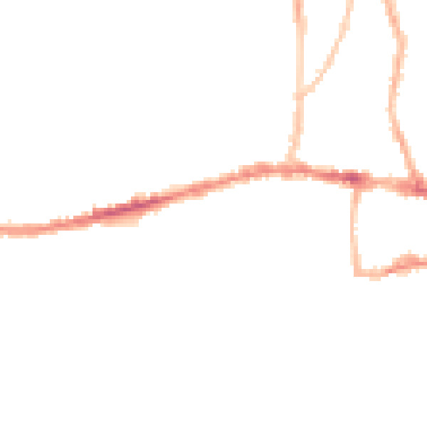 Night-time road noise heatmap for BS15 8BU