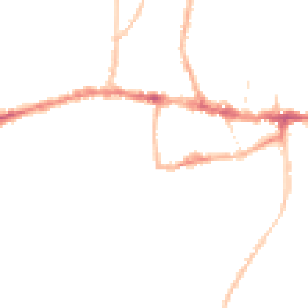 Night-time road noise heatmap for BS15 8EA