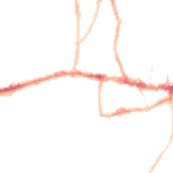 Night-time road noise heatmap for BS15 8EE