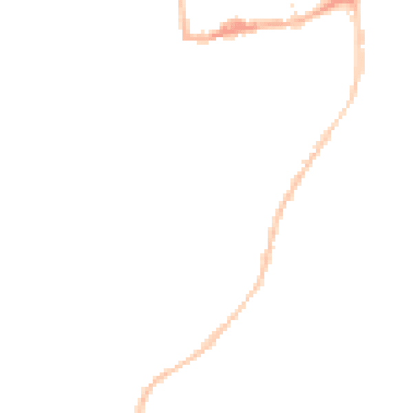 Night-time road noise heatmap for BS15 8FP