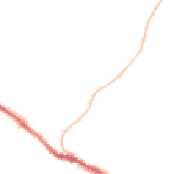 Night-time road noise heatmap for BS15 8HG