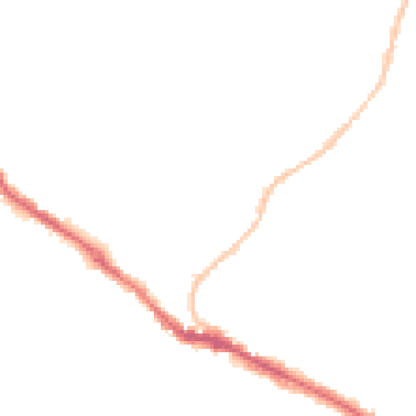 Night-time road noise heatmap for BS15 8HN
