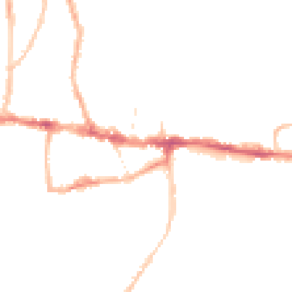 Night-time road noise heatmap for BS15 8HP