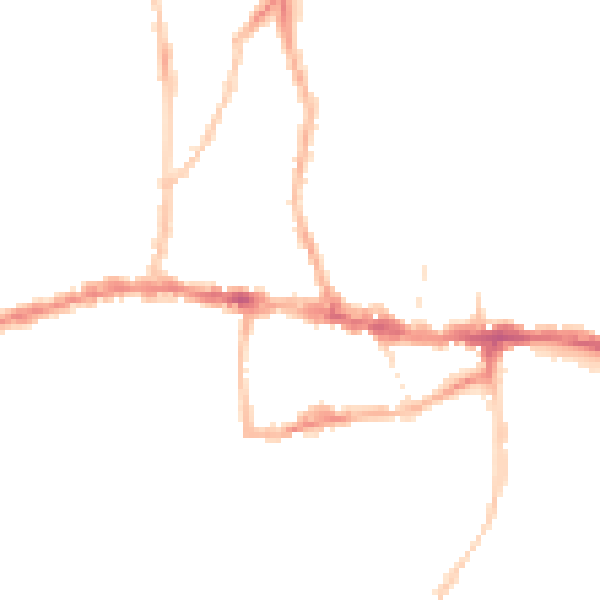 Night-time road noise heatmap for BS15 8JX