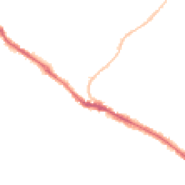 Night-time road noise heatmap for BS15 8SD