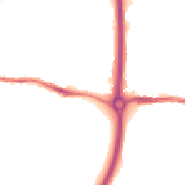Night-time road noise heatmap for BS15 9JA