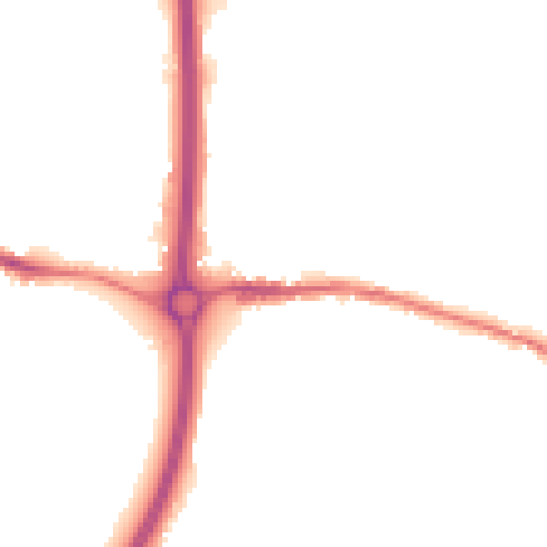 Night-time road noise heatmap for BS15 9JL